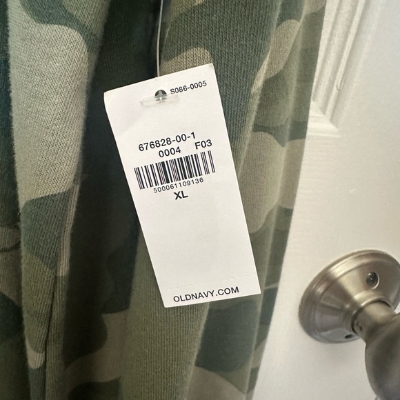 Old Navy Green Camo Long Sleeve Crew Neck Dress - Picture 2 of 4